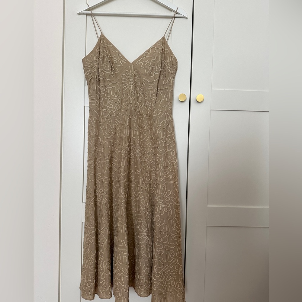 Michael Kors Midi Dress Cotton Appliqué size 6